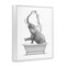 Stupell Industries Monochrome Elephant Bathing Splashing Water Bathtub Framed Giclee Design By Annalisa Latella